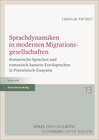 Buchcover Sprachdynamiken in modernen Migrationsgesellschaften