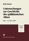 Buchcover Untersuchungen zur Geschichte des spätklassischen Athen (322-ca. 230 v. Chr.)