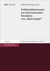 Buchcover Schlüsseldokumente zur internationalen Rezeption von "Mein Kampf"