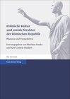Buchcover Politische Kultur und soziale Struktur der Römischen Republik