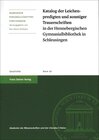 Buchcover Katalog der Leichenpredigten und sonstiger Trauerschriften in der Hennebergischen Gymnasialbibliothek in Schleusingen
