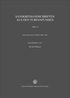 Buchcover Sanskrithandschriften aus den Turfanfunden