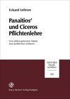 Buchcover Panaitios' und Ciceros Pflichtenlehre