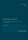 Buchcover Miscellanea senatoria