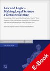 Buchcover Law and Logic – Making Legal Science a Genuine Science