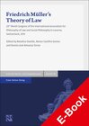 Buchcover Friedrich Müller's Theory of Law