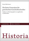 Buchcover Die letzte Generation der griechischen Geschichtsschreiber