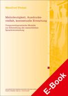 Buchcover Mehrdeutigkeit, Ausdrucksvielfalt, kontextuelle Erwartung