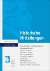 Buchcover Historische Mitteilungen 32 (2020–2021)