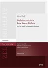 Buchcover Definite Articles in Low Saxon Dialects
