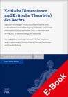 Buchcover Zeitliche Dimensionen und Kritische Theorie(n) des Rechts