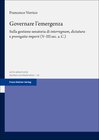 Buchcover Governare l’emergenza