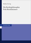 Buchcover Die Rechtsphilosophie Fritz Berolzheimers