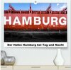 Buchcover Der Hafen Hamburg bei Tag und Nacht (hochwertiger Premium Wandkalender 2026 DIN A2 quer), Kunstdruck in Hochglanz