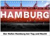 Buchcover Der Hafen Hamburg bei Tag und Nacht (Tischkalender 2026 DIN A5 quer), CALVENDO Monatskalender
