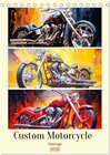 Buchcover Custom Motorcycle Paintings (Tischkalender 2026 DIN A5 hoch), CALVENDO Monatskalender