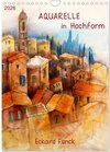 Buchcover Aquarelle in Hochform (Wandkalender 2026 DIN A4 hoch), CALVENDO Monatskalender