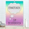 Buchcover ERINNERUNGEN Zum Selberbasteln (hochwertiger Premium Wandkalender 2026 DIN A2 hoch), Kunstdruck in Hochglanz