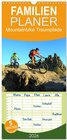 Buchcover Familienplaner 2026 - Mountainbike Traumpfade mit 5 Spalten (Wandkalender, 21 x 45 cm) CALVENDO