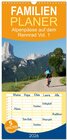 Buchcover Familienplaner 2026 - Alpenpässe auf dem Rennrad Vol. 1 mit 5 Spalten (Wandkalender, 21 x 45 cm) CALVENDO