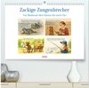 Buchcover Zackige Zungenbrecher (hochwertiger Premium Wandkalender 2026 DIN A2 quer), Kunstdruck in Hochglanz