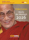 Buchcover Dalai Lama - Worte der Weisheit 2026 - Tagesabreißkalender zum Aufstellen oder Aufhängen