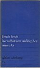 Buchcover Der aufhaltsame Aufstieg des Arturo Ui.