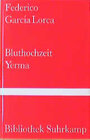 Buchcover Bluthochzeit. Yerma