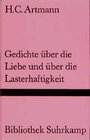 Buchcover Gedichte über die Liebe und über die Lasterhaftigkeit