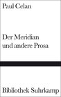 Buchcover Der Meridian und andere Prosa