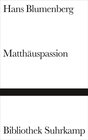 Buchcover Matthäuspassion