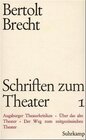 Buchcover Schriften zum Theater