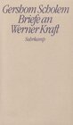 Buchcover Briefe an Werner Kraft