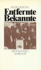 Buchcover Entfernte Bekannte