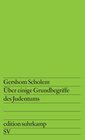 Buchcover Über einige Grundbegriffe des Judentums