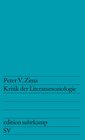 Buchcover Kritik der Literatursoziologie