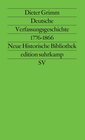 Buchcover Deutsche Verfassungsgeschichte 1776–1866