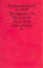Buchcover Der Zusammenbruch der DDR