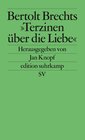 Buchcover Bertolt Brechts »Terzinen über die Liebe«