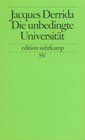 Buchcover Die unbedingte Universität