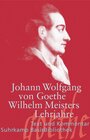 Buchcover Wilhelm Meisters Lehrjahre