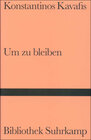 Buchcover Um zu bleiben