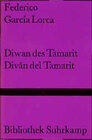 Buchcover Diwan des Tamarit. Diván del Tamarit. Sonette der dunklen Liebe. Sonetos del amor oscuro