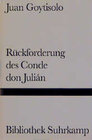 Buchcover Rückforderung des Conde don Julián