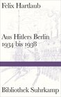Buchcover Aus Hitlers Berlin