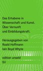 Buchcover Das Erhabene in Wissenschaft und Kunst