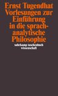 Buchcover Vorlesungen zur Einführung in die sprachanalytische Philosophie
