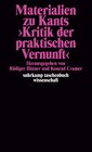 Buchcover Materialien zu Kants »Kritik der praktischen Vernunft«