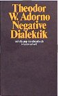 Buchcover Negative Dialektik