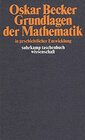 Buchcover Die Grundlagen der Mathematik in geschichtlicher Entwicklung